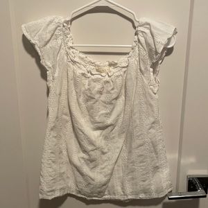 Adiva white eyelet top, M.